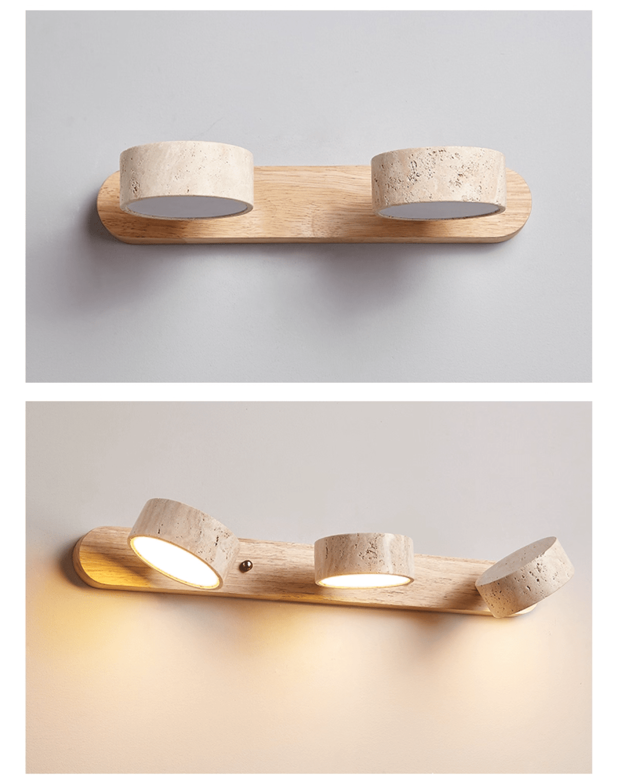 Neramere Travertine Duo Indoor Wall Light