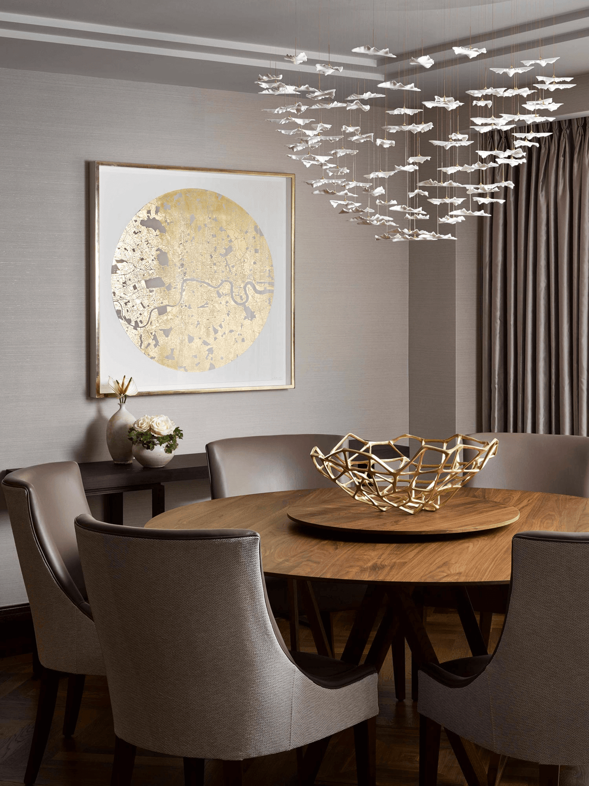 Folia Leaf Twisted Sculptural Customize Chandelier