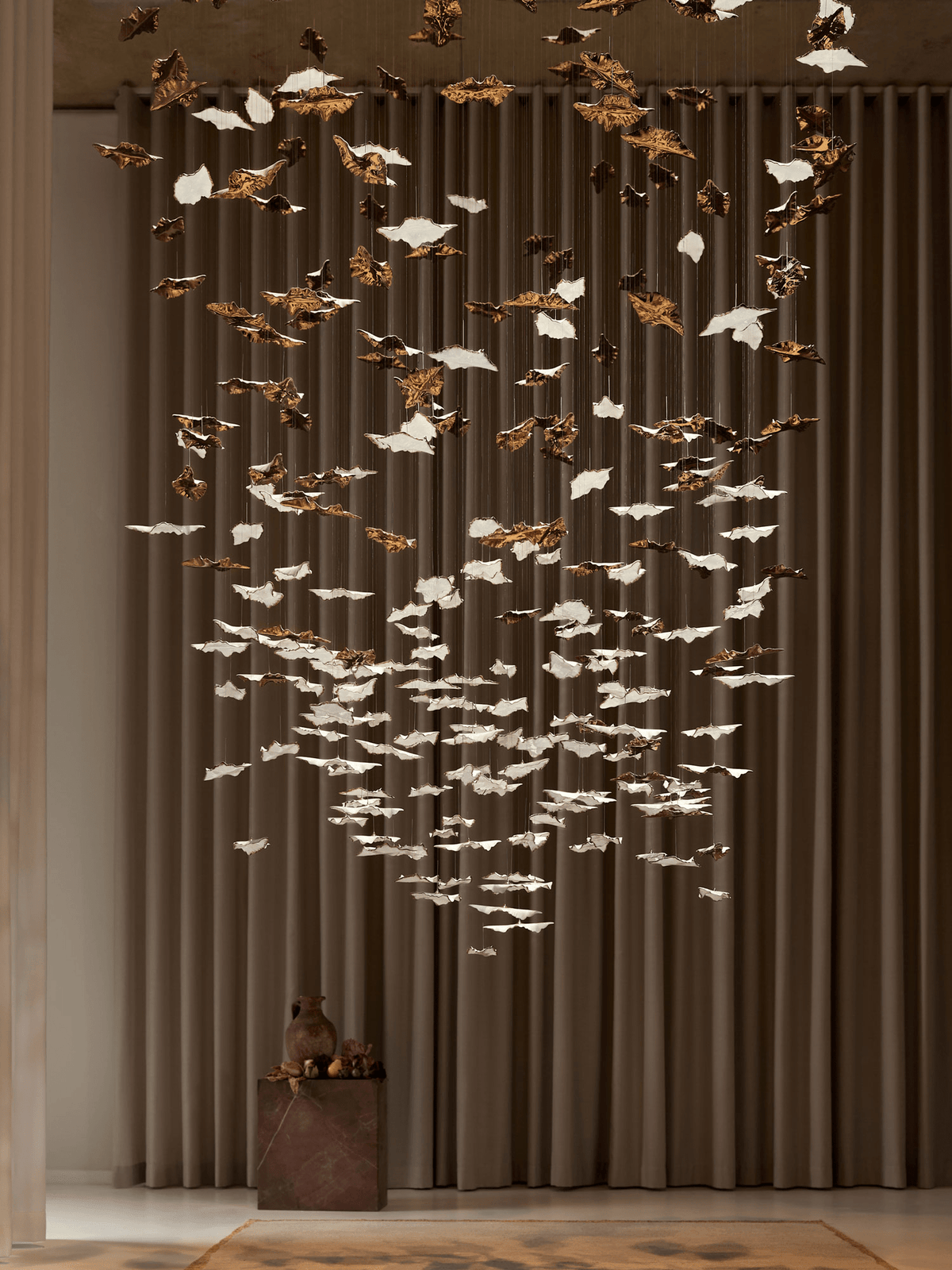 Folia Leaf Twisted Sculptural Customize Chandelier