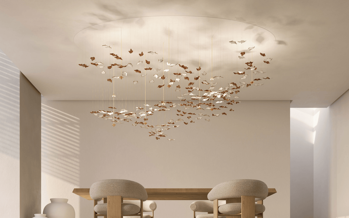Folia Leaf Twisted Sculptural Customize Chandelier