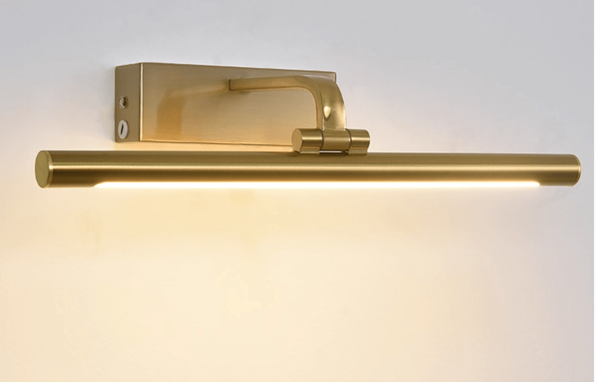 Geth Gold Frame Rechargeable Wall Light