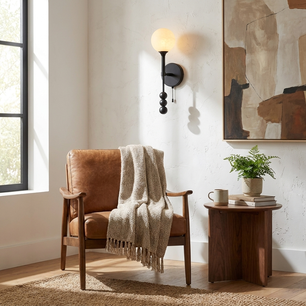 Brisstone Alabaster Wall Sconce