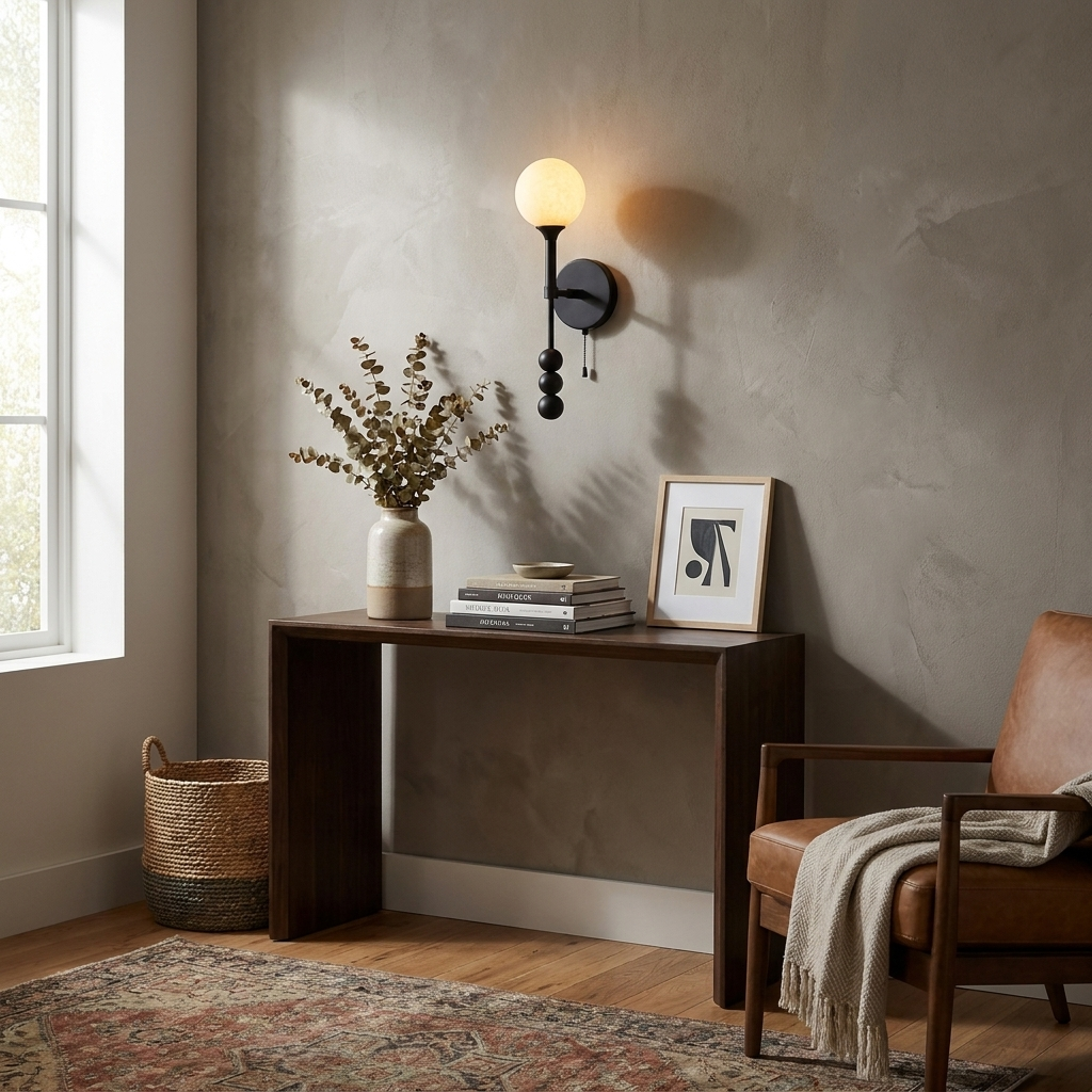 Brisstone Alabaster Wall Sconce