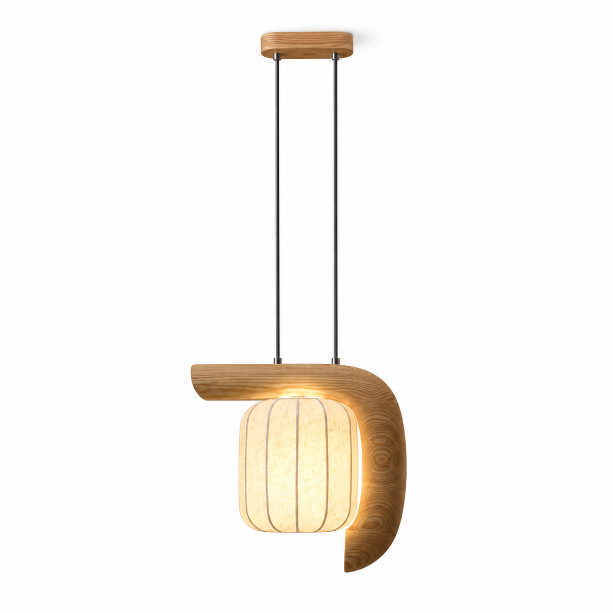 Ulverstone Fluted Paper Pendant Lamp