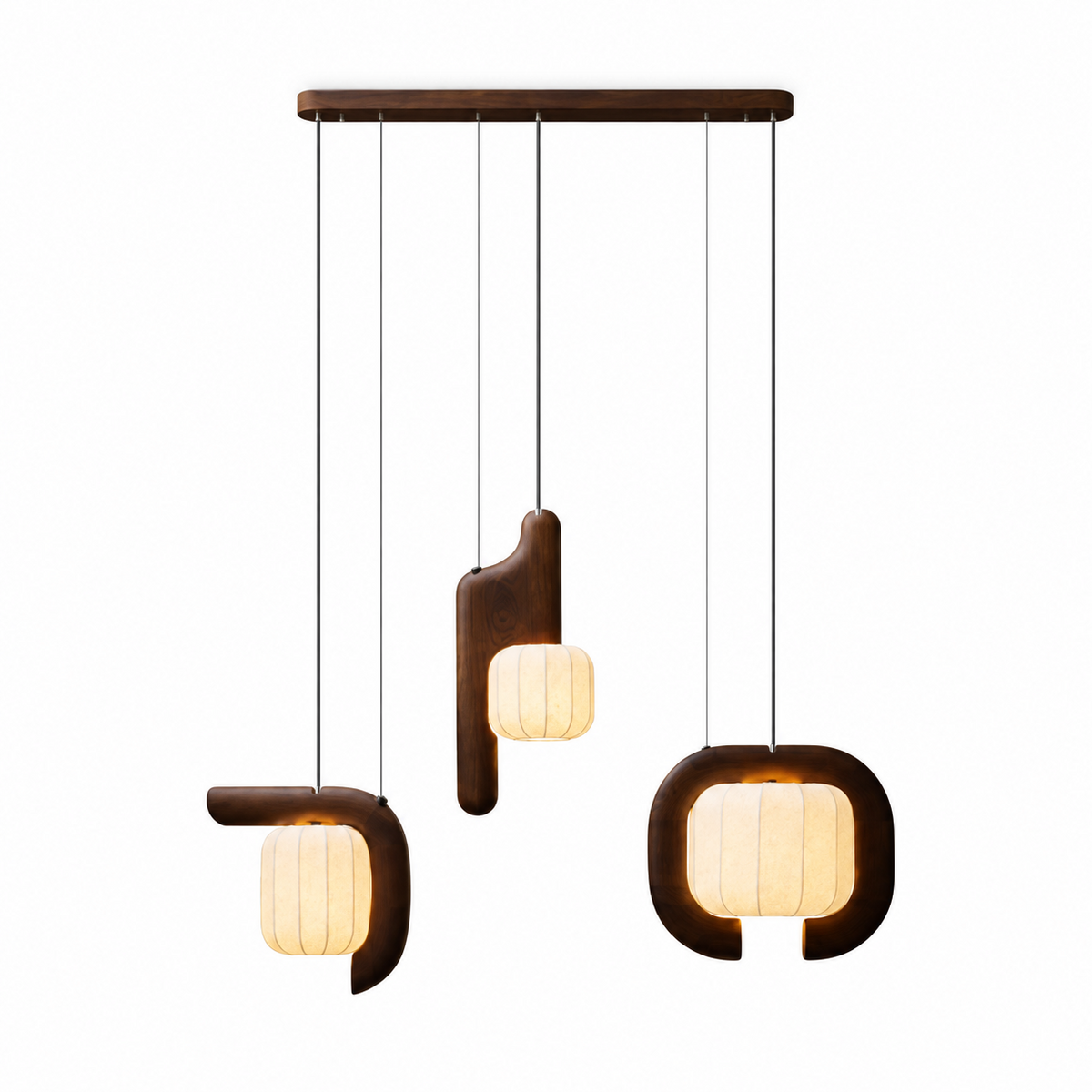 Ulverstone Fluted Paper Pendant Lamp