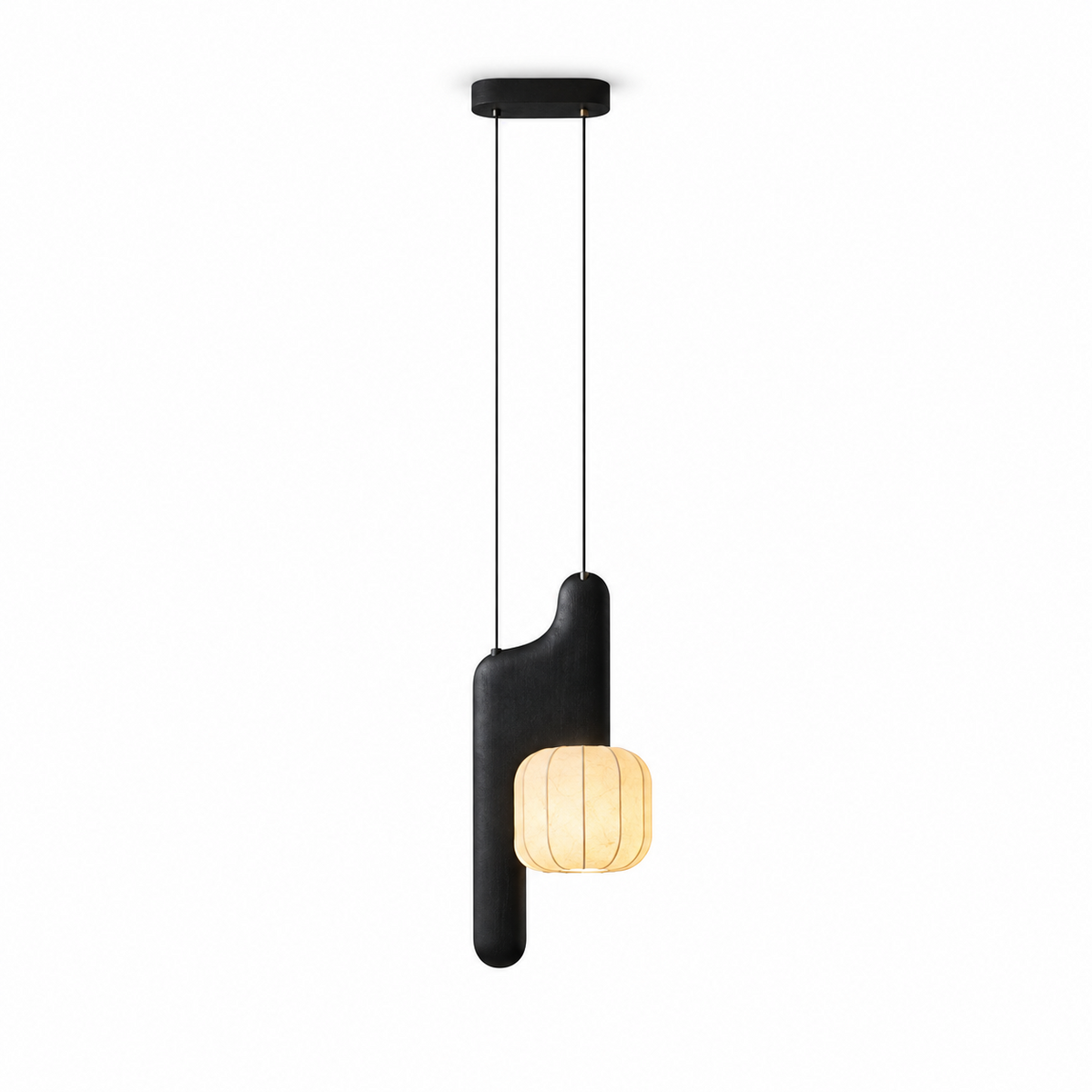 Ulverstone Fluted Paper Pendant Lamp