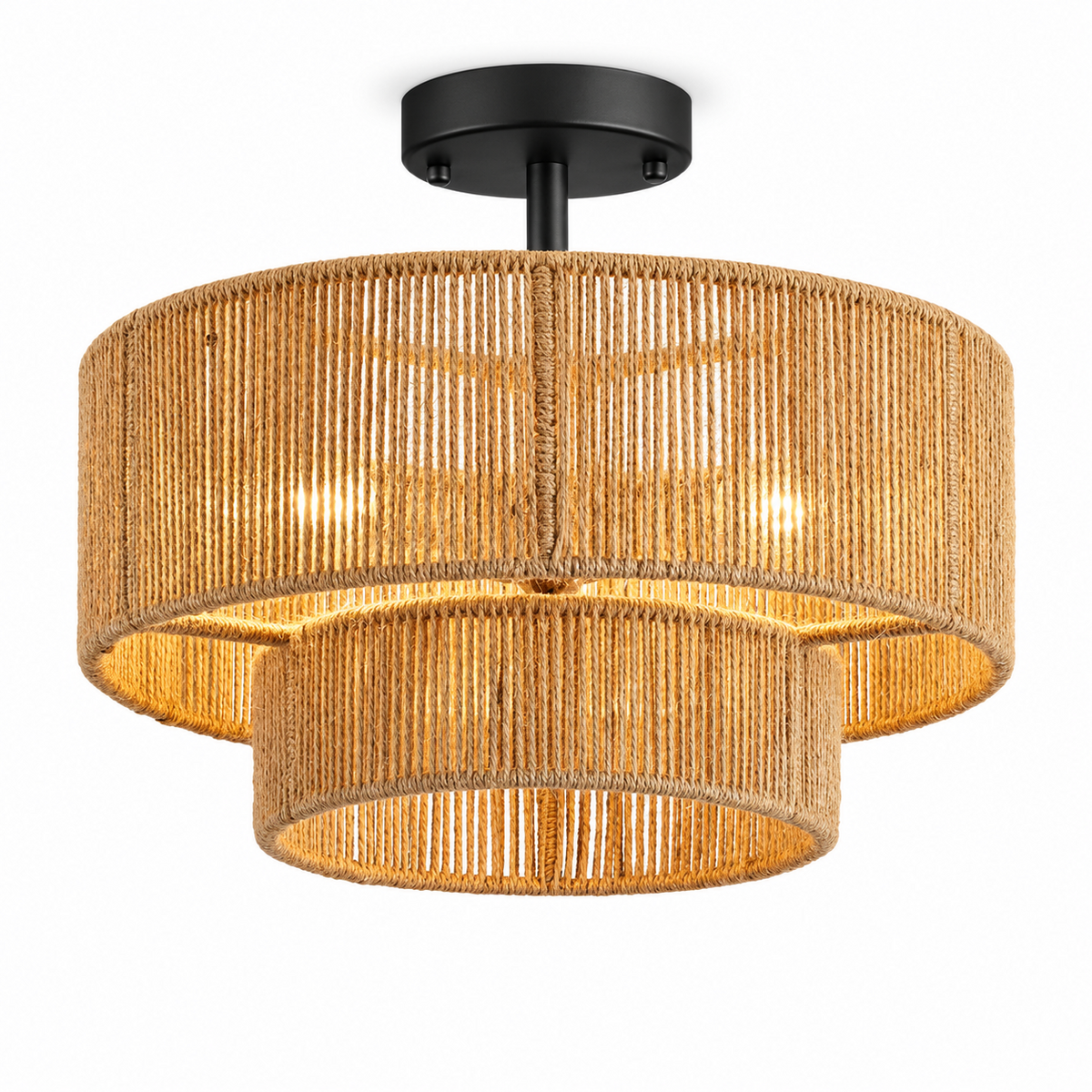 Cormhurst Hemp Rope Flush Mount