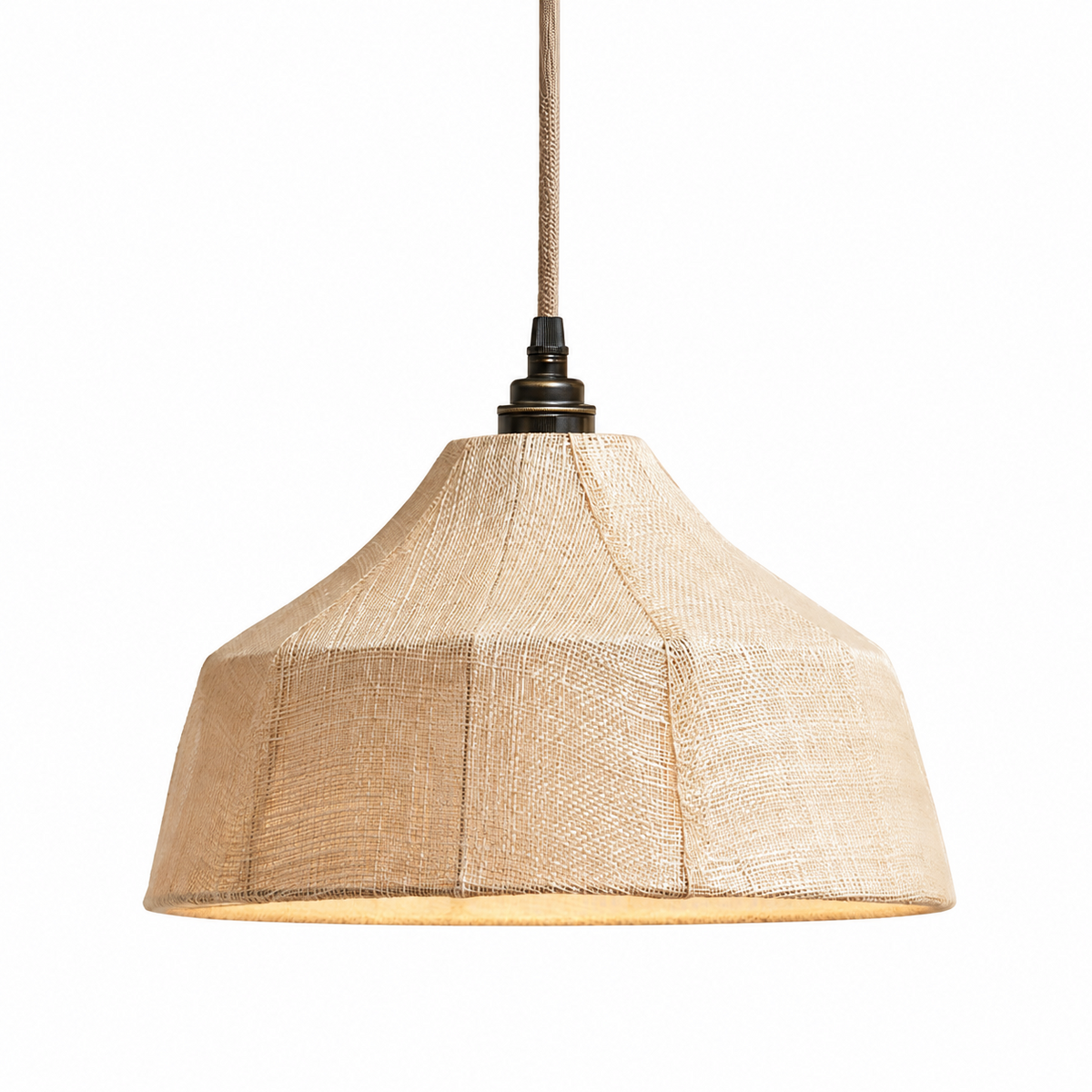 Kirkhurst Woven Fiber Pendant Lamp