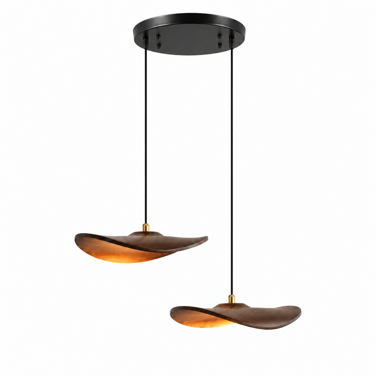 Lowenstone Wood Blade Chandelier