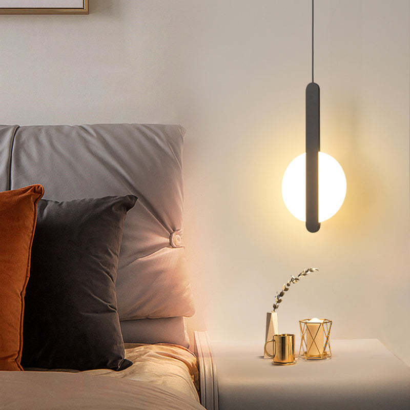 Kori Modern LED Pendant Light Black/White Living Room-Neutral Decor