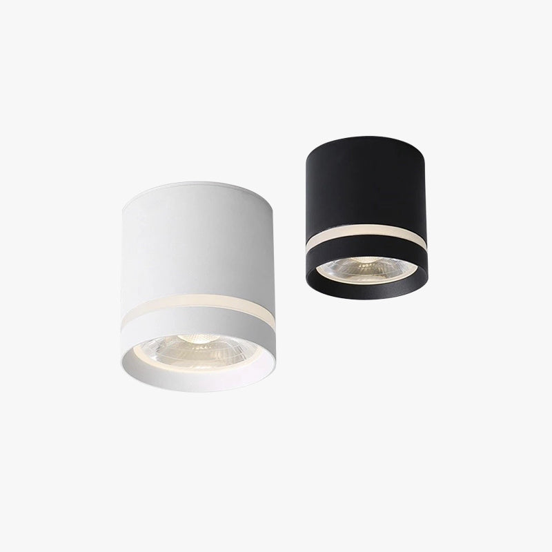 Jigapin Ceiling Light Mini Modern, White/Black, Bedroom/Living Room