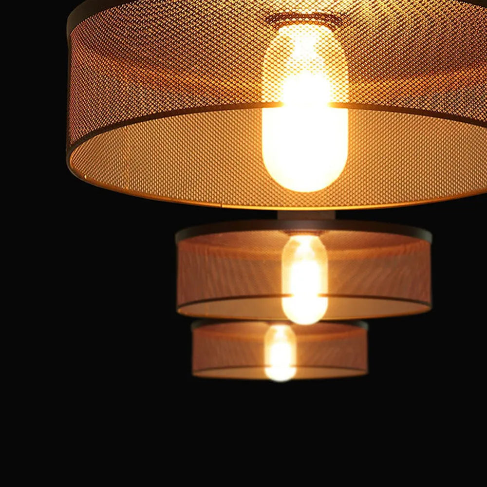 Vireth Pendant Light Industrial Cylindrical Cement/-Neutral Decor