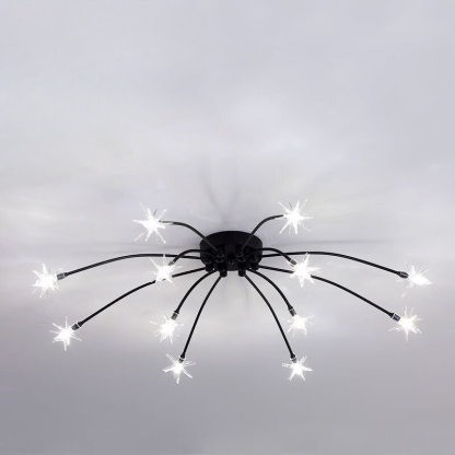 Riteluru Art Deco Starry Flush Mount Ceiling Light
