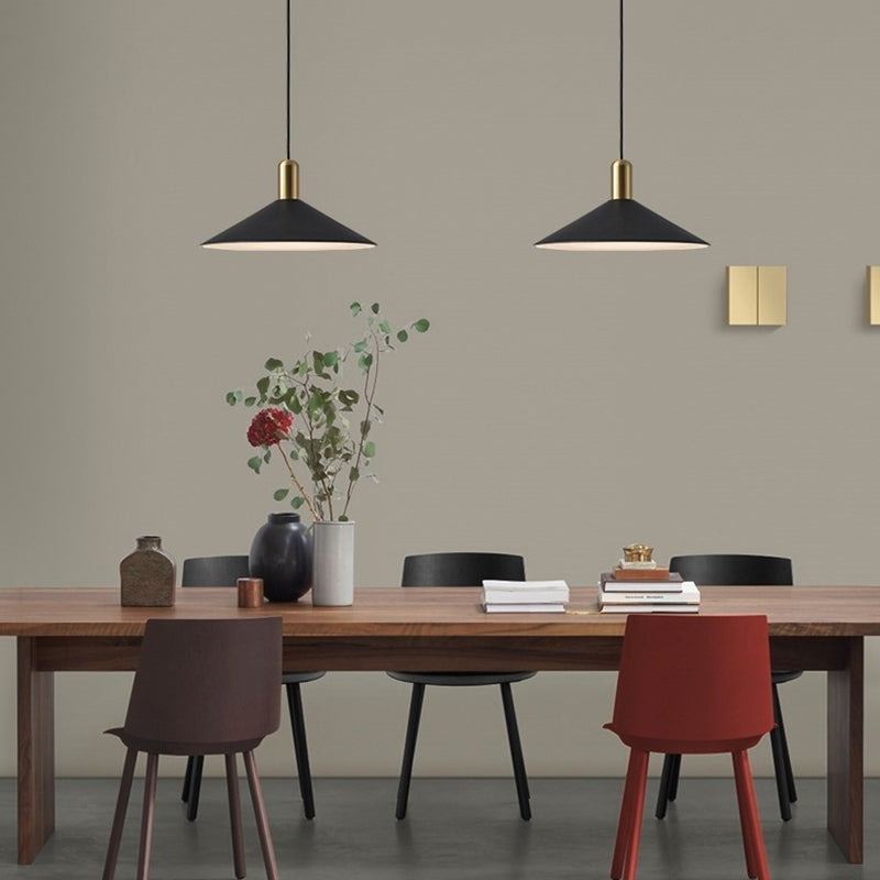 Zelusid Vintage Umbrella Monochrome Pendant Light