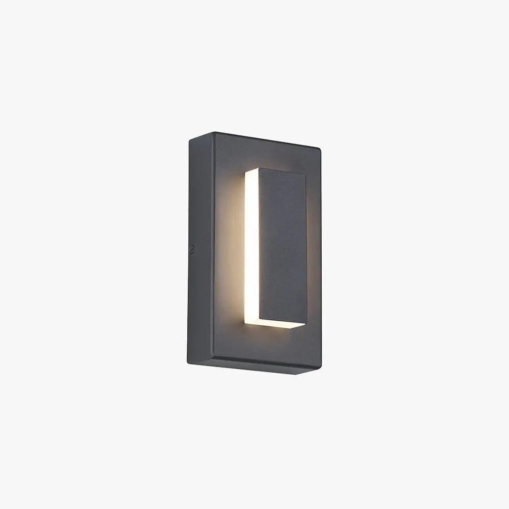 Alviro Wall Lamp Modern Square Outdoor-Neutral Decor