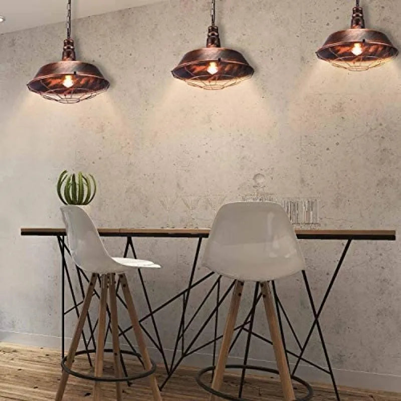 Hadaril Rustic Black Industrial Pendant Light Shade