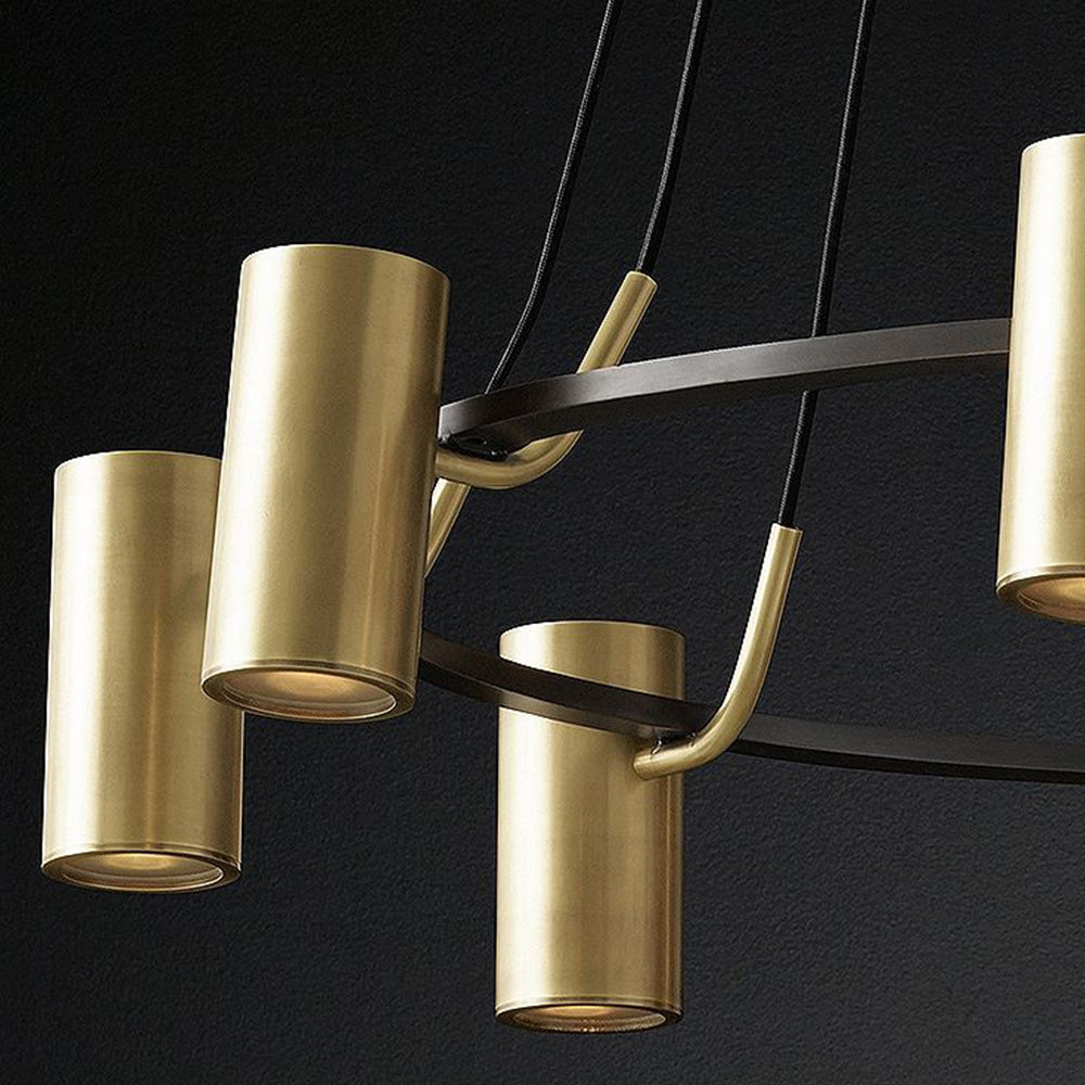 Fesavem Modern Spotlight Metal Pendant Light, Gold