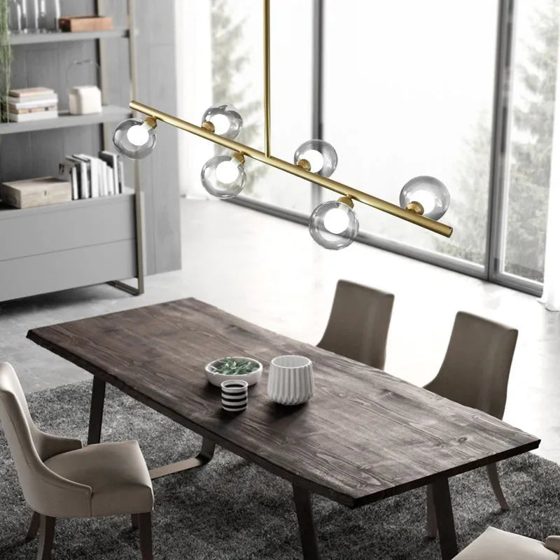 Lumirel Pendant Light Linear Bubble Glass-Neutral Decor