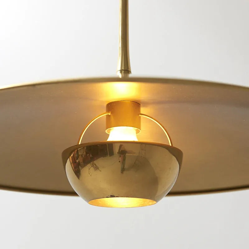 Kiren Minimalist Pendant Light, Gold-Neutral Decor