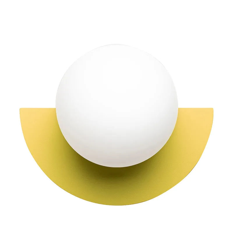 Solvire Wall Lamp Half Circle Globe-Neutral Decor