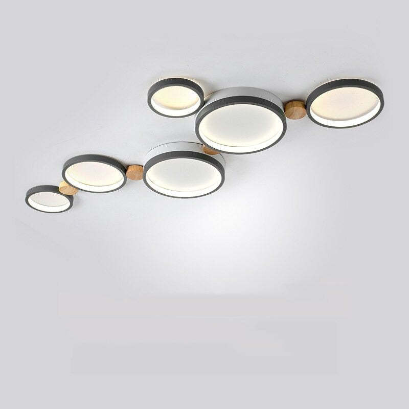 Famitok Round Flush Mount Ceiling Light 3 Colour 3/4/5/6/7 Heads