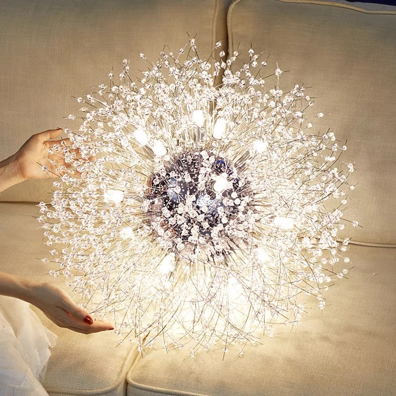 Wagebor Elegant Dandelion Minimalist Luxury Pendant Light, Gold/Chorme
