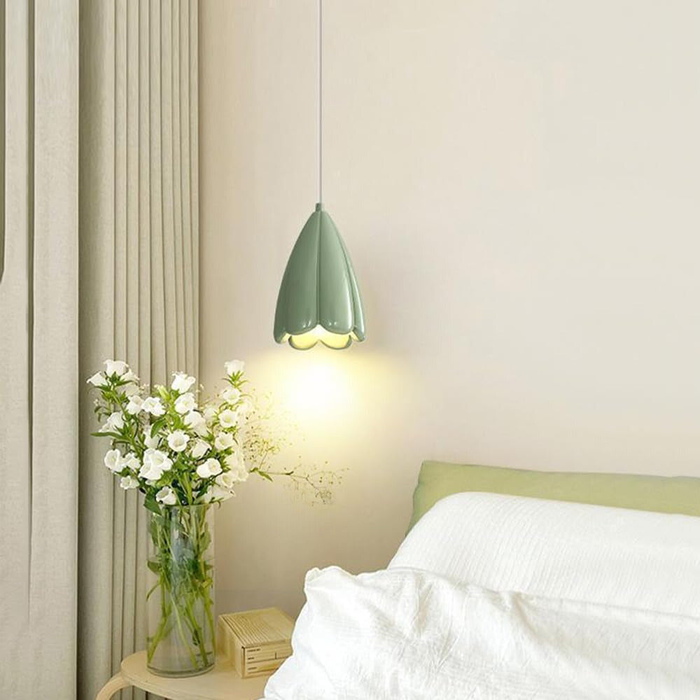 Bikamemo Modern LED Pendant Light Resin Living Room