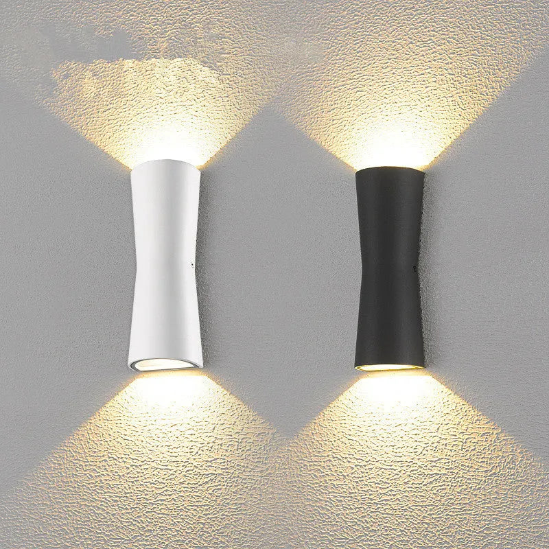Arkyn Minimalist Torch Outdoor Wall Lamp Waterproof, Black/White-Neutral Decor