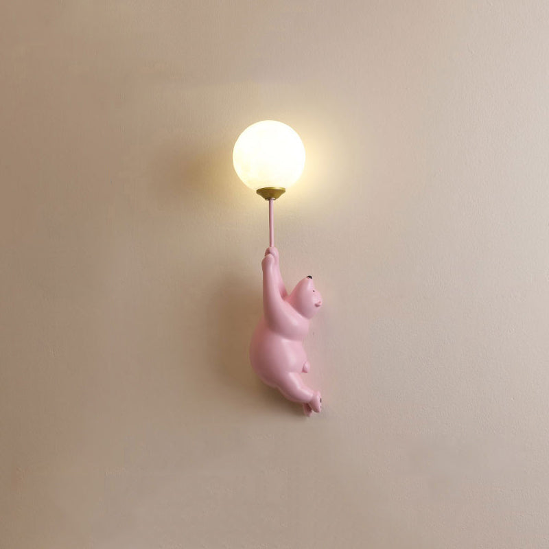 Dio Bear Balloon Wall Reading Lamp-Neutral Decor