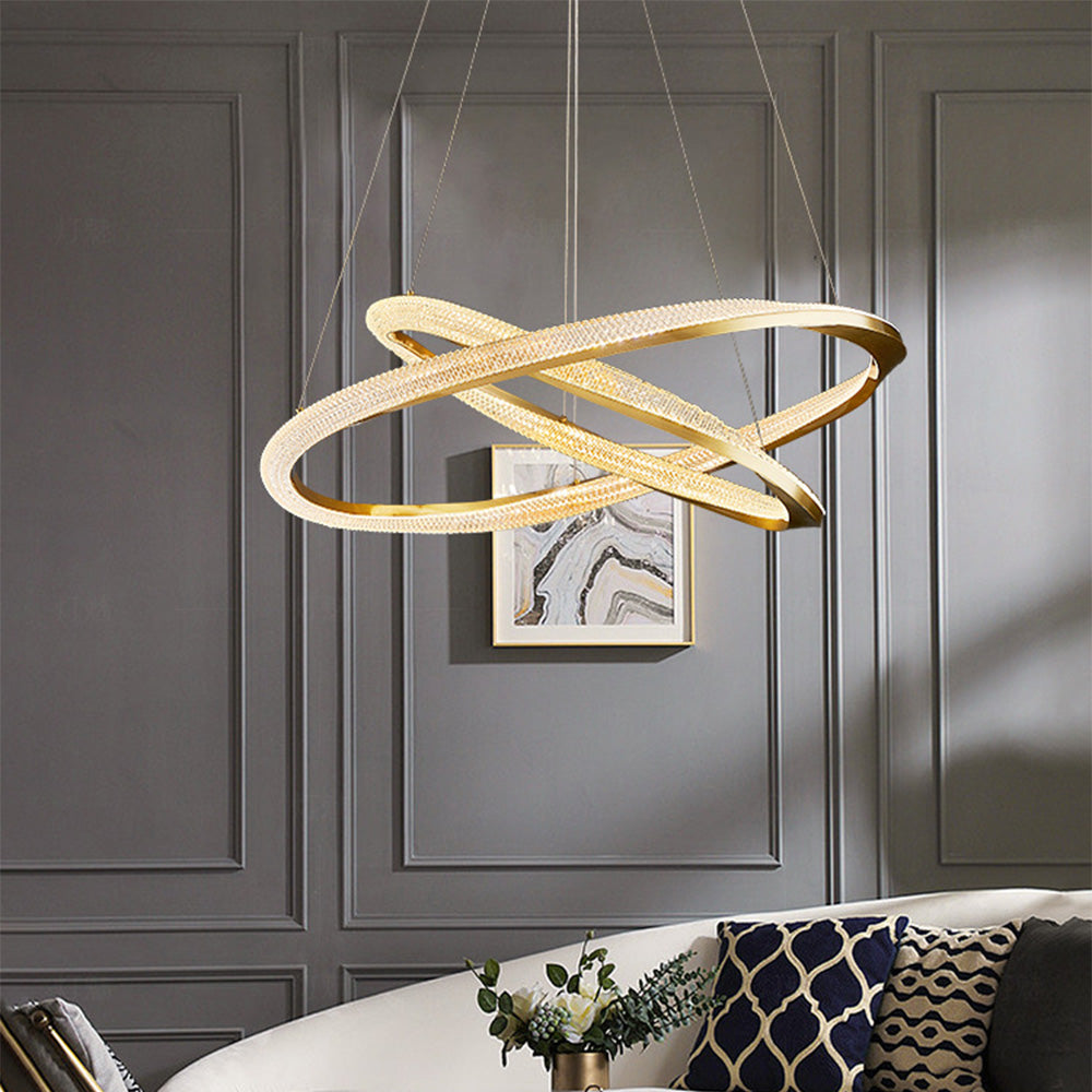 Cilavul Pendant Light, Aluminium & Arcylic, 1/2 Rings, 2 Color
