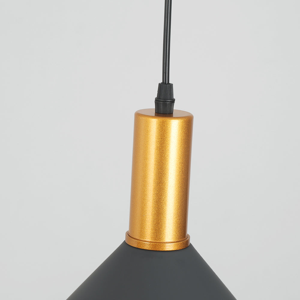 Hipobin Modern Minimalist Conic Industrial Cluster Pendant Light, Blue, Metal