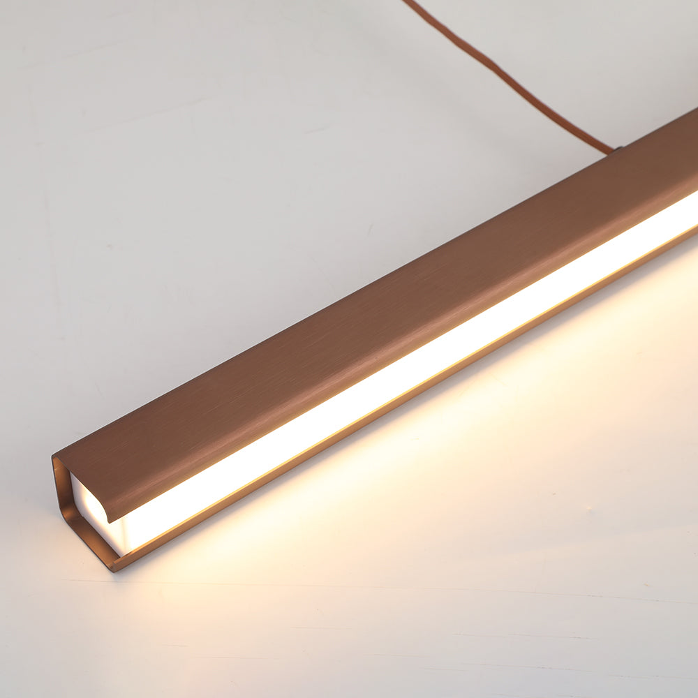 Lerin Modern Linear LED Pendant Light Black/Brown-Neutral Decor