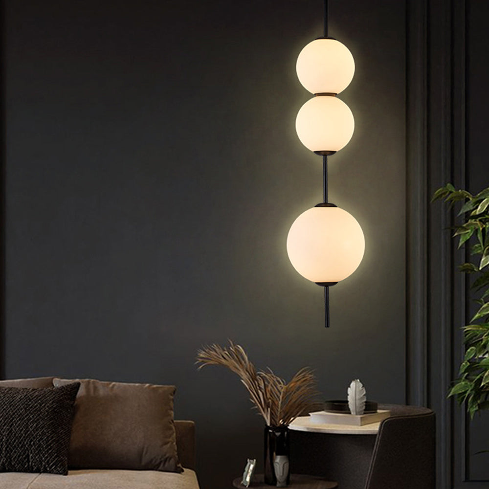 Dopisut Creative Ball Pendant Light, Metal & Glass, 3 Styles