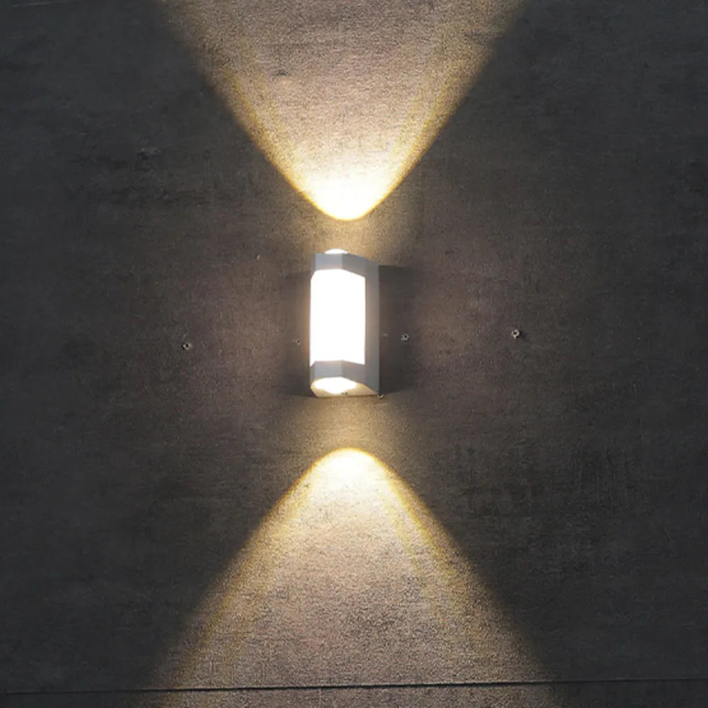 Alvoren Wall Lamp Nordic Up Down Outdoor White/Black-Neutral Decor