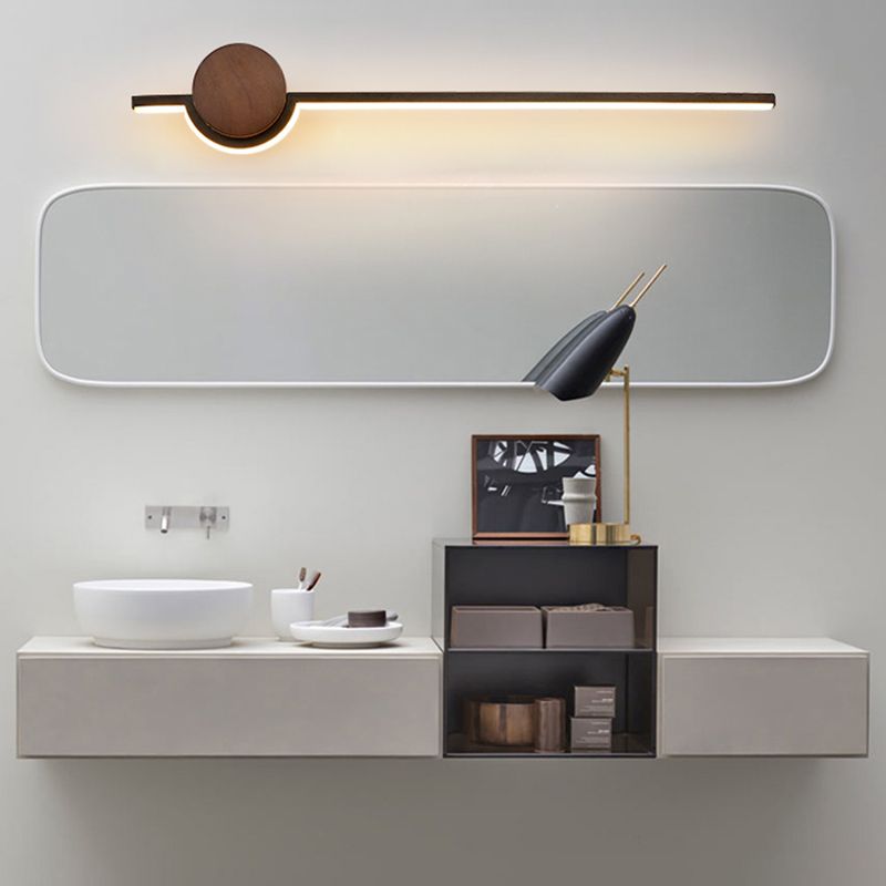 Mudilat Nordic Linear Vanity Wall Lamp,Black/White/Gold,Bedroom