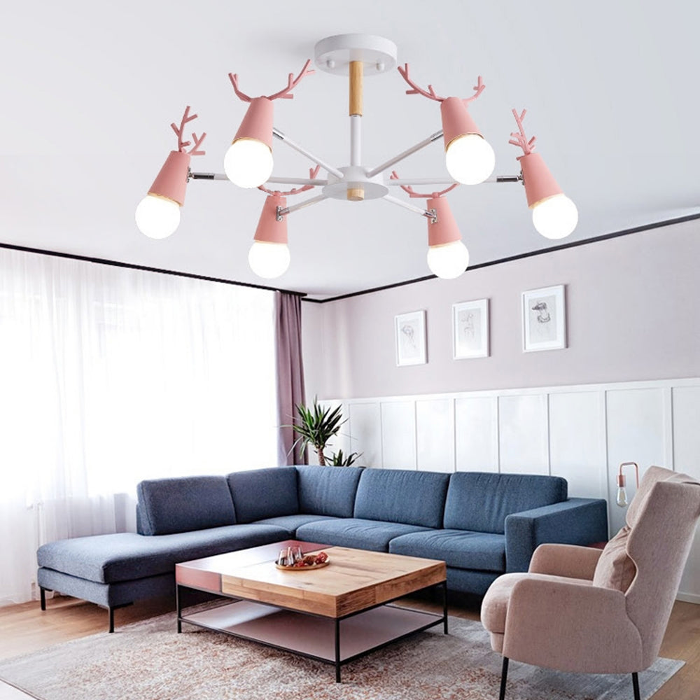 Netinik Deer Pendant Light, 7 Colour, 4 Style
