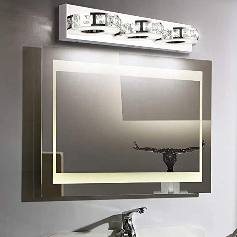 Likekat Mordern Cylindrical Metal Wall Lamp, Silver