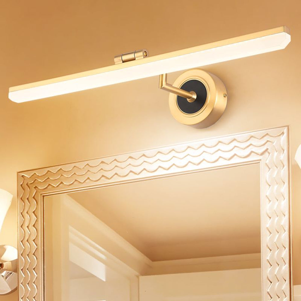 Ginovet Vintage Linear Metal/ Wall Lamp, Black/Gold