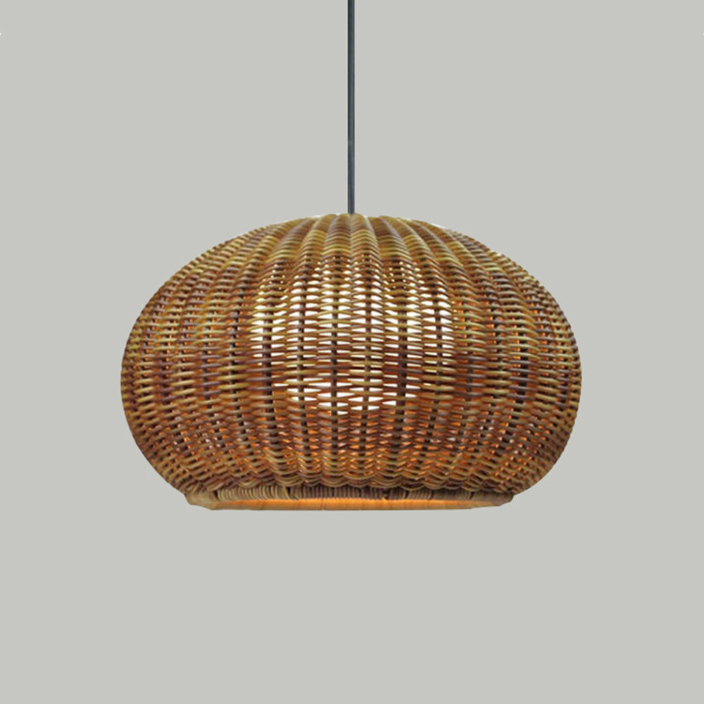 Taporok Modern Lantern Pendant Light, Metal/, Beige/Coffee