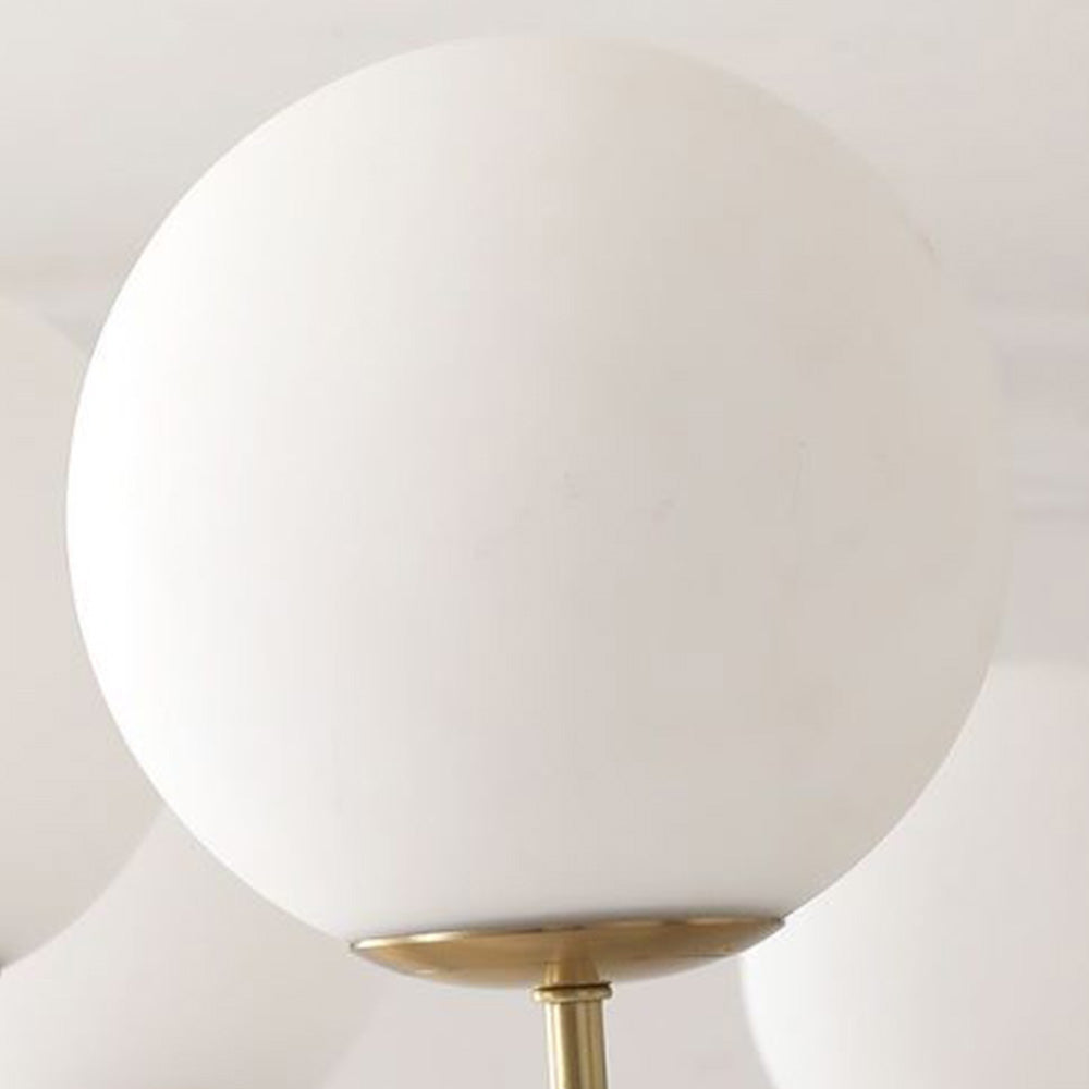 Rudunis Modern Ball Bubble Metal/Glass Chandelier, Gold