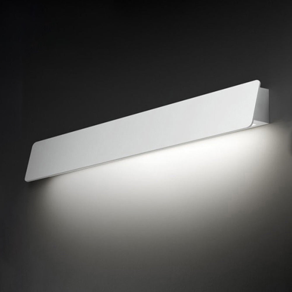 Mubetas Industrial Linear Metal Outdoor Wall Lamp, Black/White