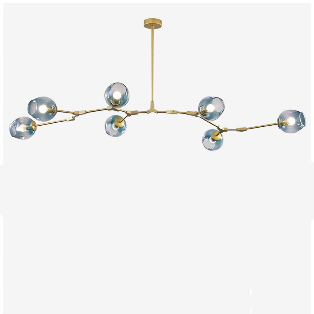 Zerin Nordic Modern Glass Pendant Light Clear Bubble-Neutral Decor