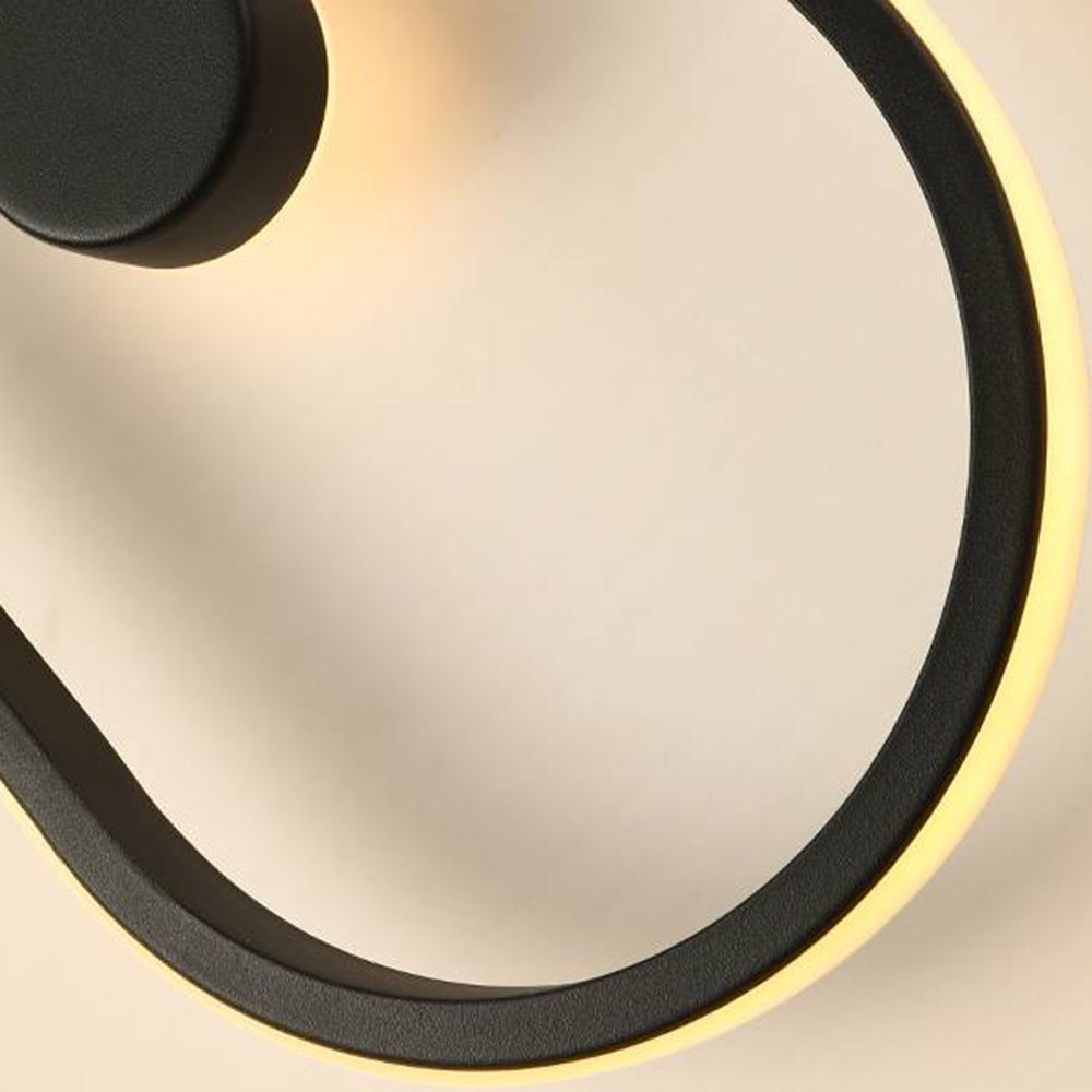 Luvudom Nordic Clock Wall Lamp, Gold & Black
