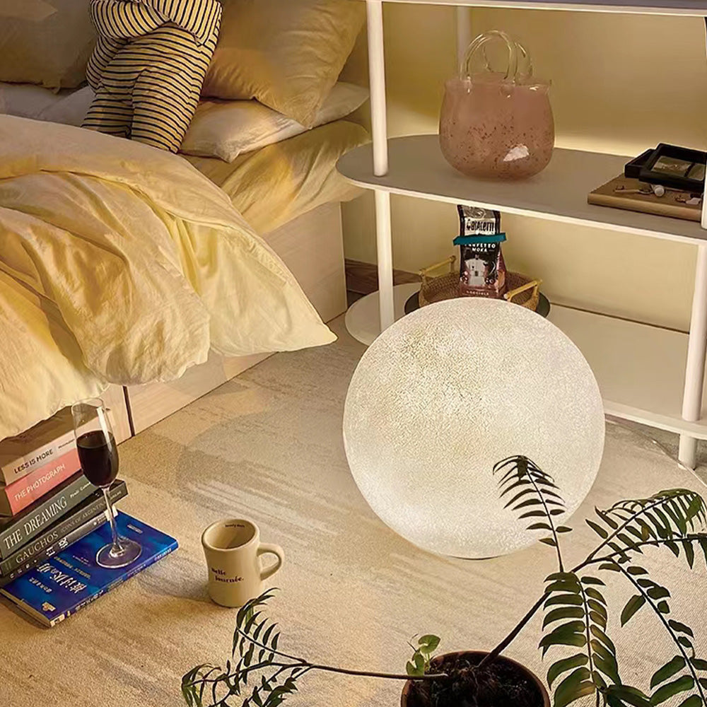 Kupipal Modern Decorative Dream Floor Lamp, Moon Globe, Resin, Bedroom