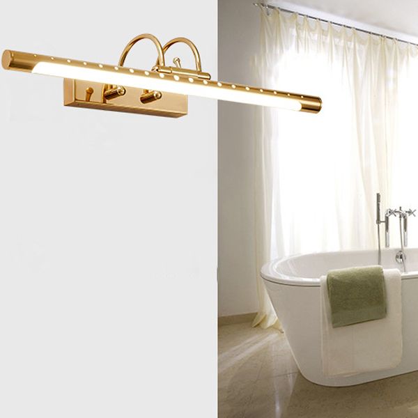 Ralevit Modern Linear Vanity Wall Lamp, Gold, Bathroom/Kitchen