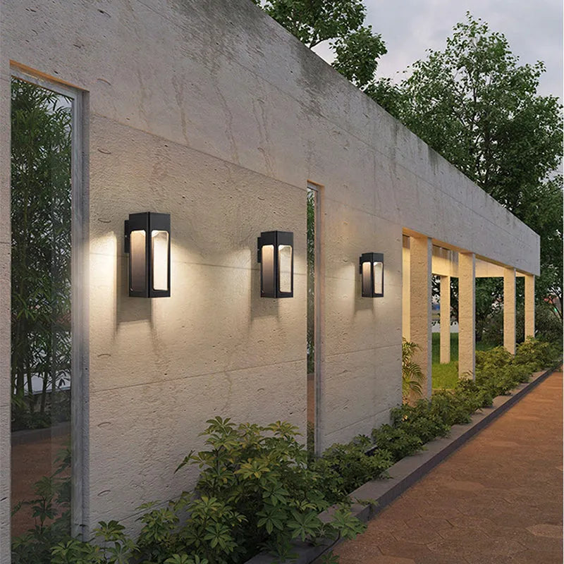 Teniq Modern Waterproof Minimalist Geometric Outdoor Wall Light-Neutral Decor