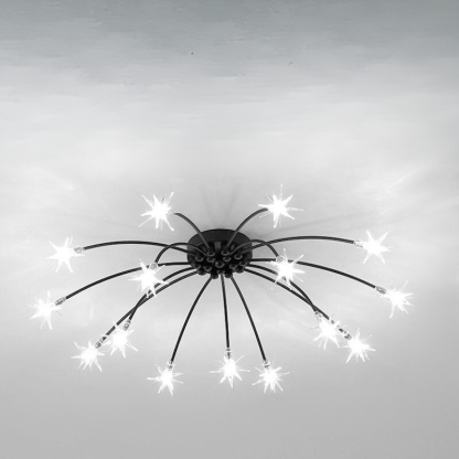 Riteluru Art Deco Starry Flush Mount Ceiling Light
