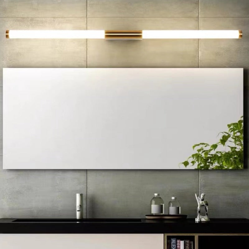 Aeri Minimalist Linear Wall Lamp, Gold-Neutral Decor