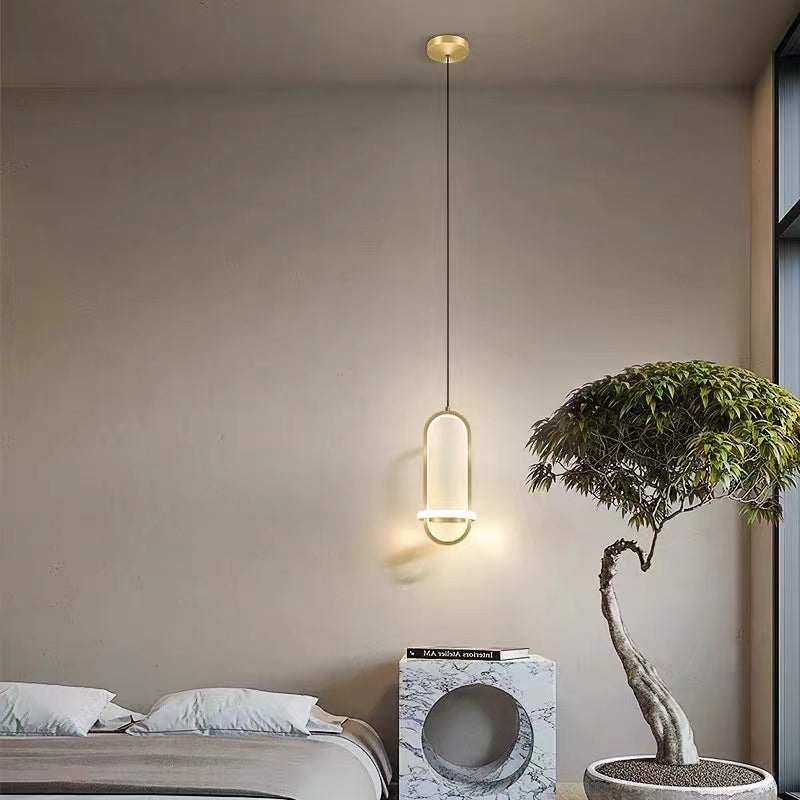 Bikelut Modern Minimalist LED Ring Pendant Light Bedsides