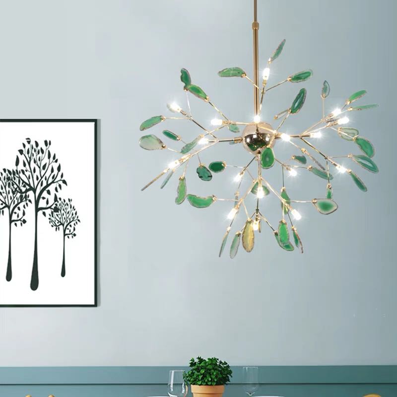 Jadekit Agate Creative Colourful Chandelier Bedroom/Living Room